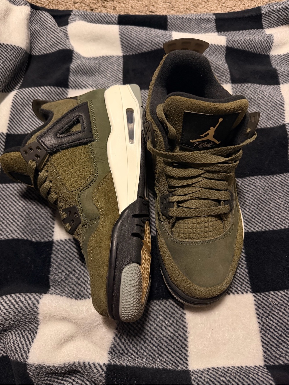 Jordan Kid’s Sneakers - Olive Green & Black
